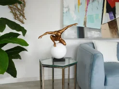 Orbital Balance 47cm Bronze Resin Indoor Sculpture
