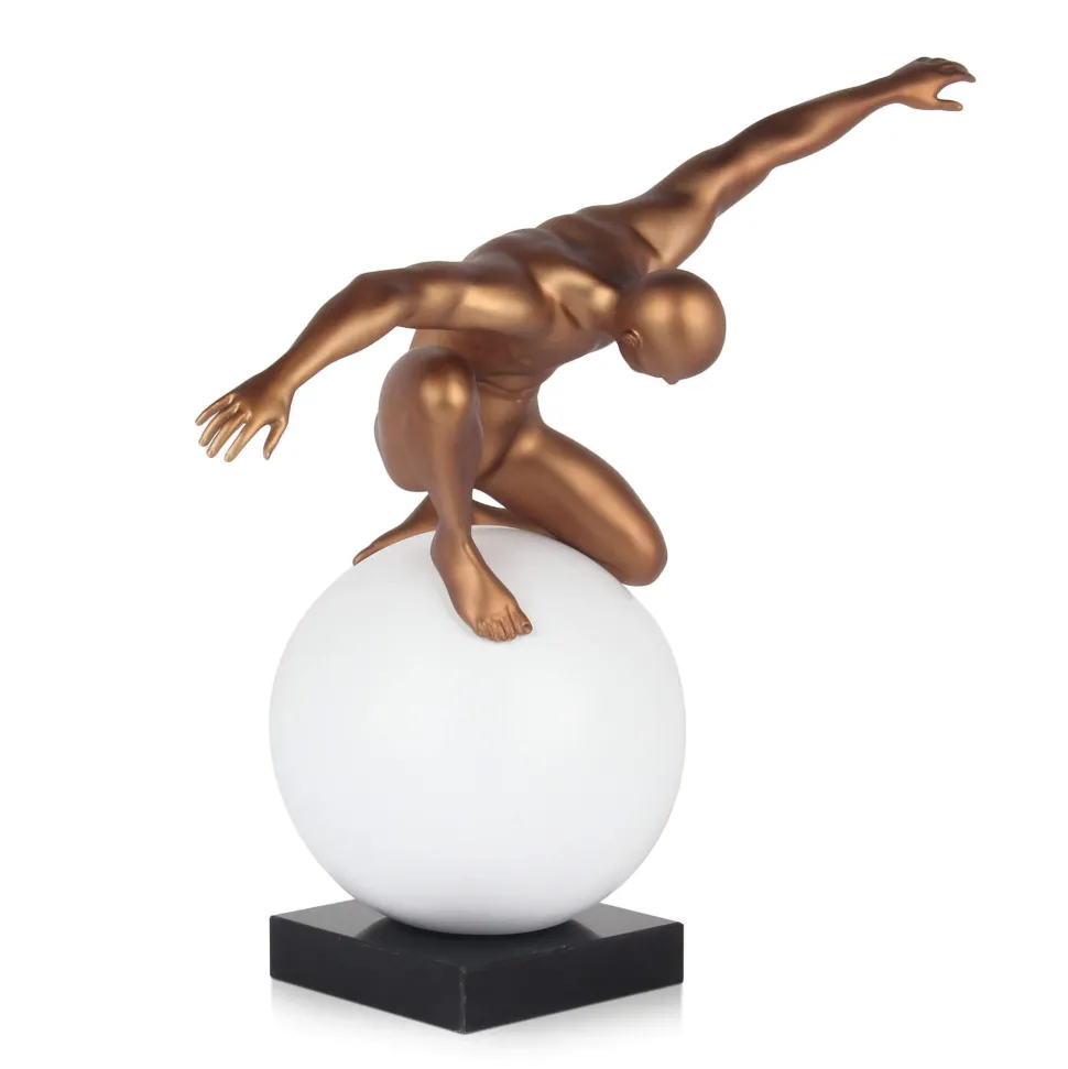 Orbital Balance 47cm Bronze Resin Indoor Sculpture