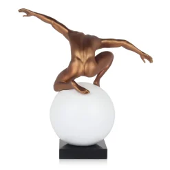 Orbital Balance 47cm Bronze Resin Indoor Sculpture