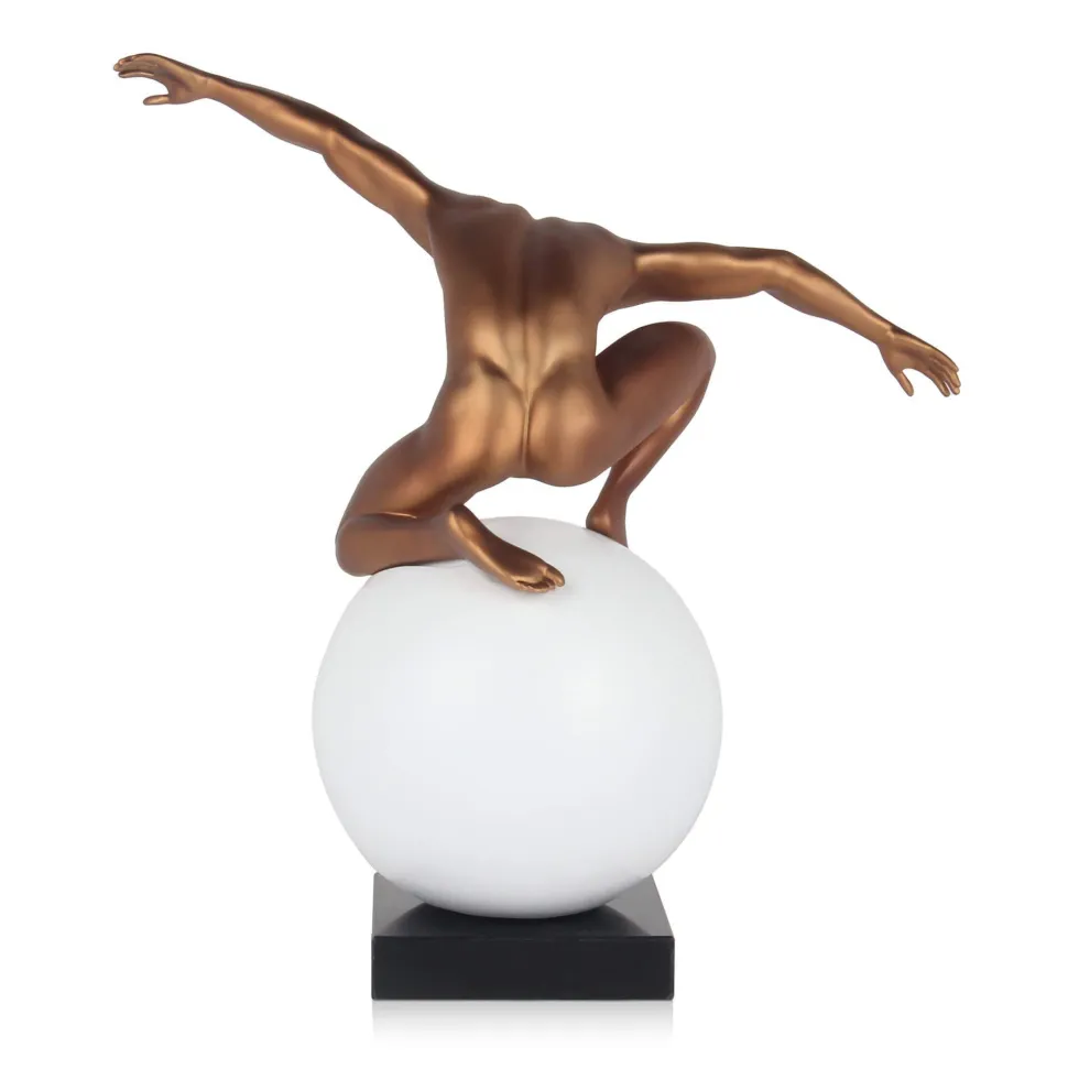 Orbital Balance 47cm Bronze Resin Indoor Sculpture