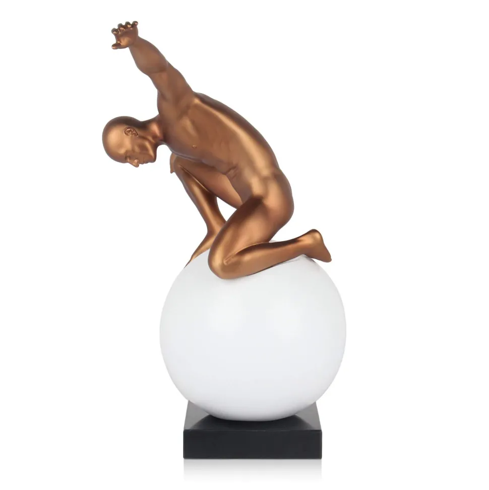 Orbital Balance 47cm Bronze Resin Indoor Sculpture