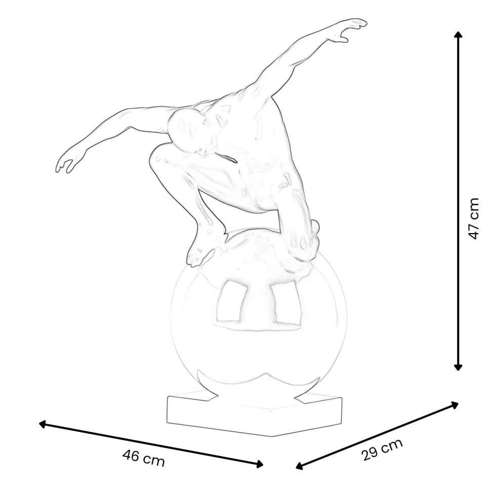 Orbital Balance 47cm Bronze Resin Indoor Sculpture