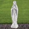 Our Lady of Lourdes 52cm Marble Resin Garden Statue