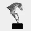 Pixel Horse 200cm Silver Metal Garden Sculpture