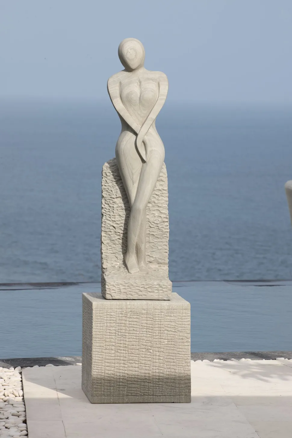 Placidity Contemporary Stone Garden Sculpture