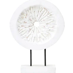Polar Perfection 43cm White Wood Indoor Sculpture