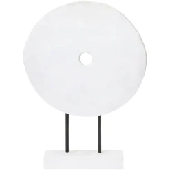 Polar Perfection 43cm White Wood Indoor Sculpture