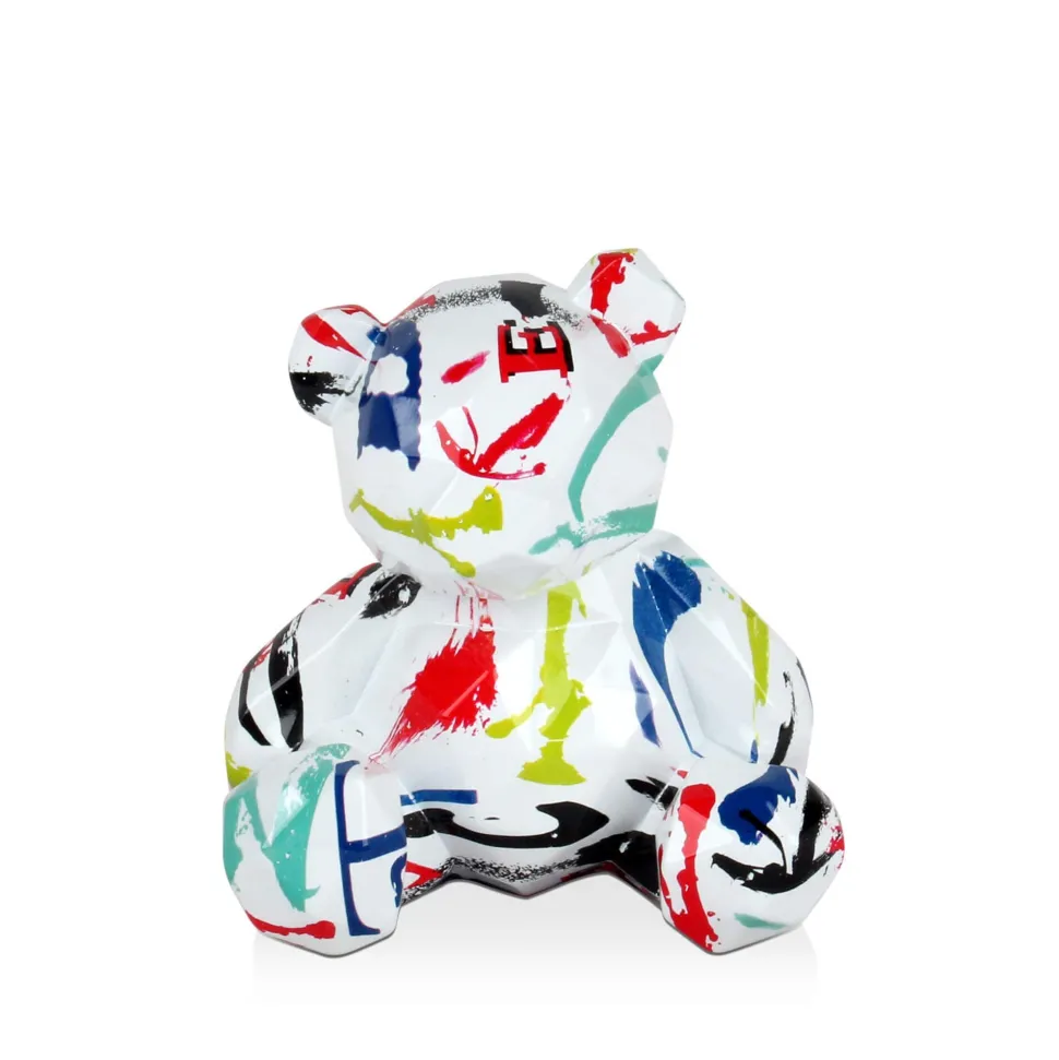 Polygon Bear 20cm Abstract Resin Indoor Sculpture