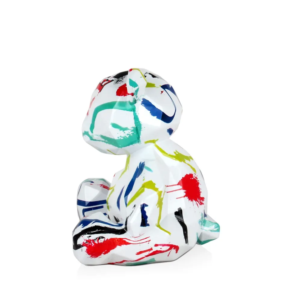 Polygon Bear 20cm Abstract Resin Indoor Sculpture