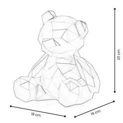 Polygon Bear 20cm Abstract Resin Indoor Sculpture
