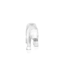 Polygon Panther 14cm White Resin Indoor Sculpture