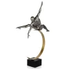 Quantum Leap 80cm Anthracite Resin Indoor Sculpture