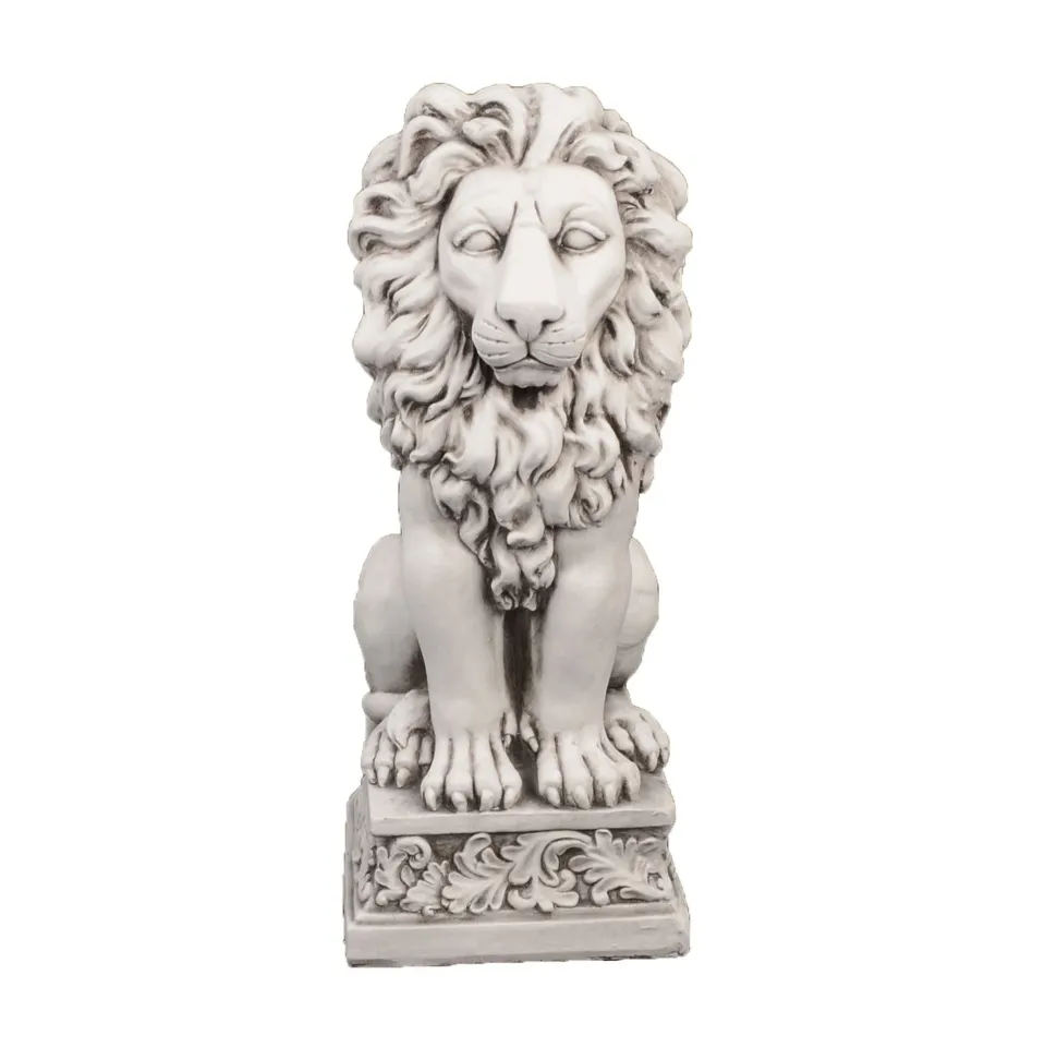 Royal Lion Antique Stone Garden Statue