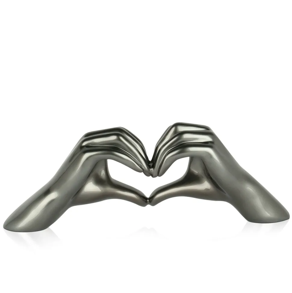 Sacred Love 15cm Anthracite Resin Indoor Sculpture