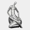 Silent Soul 81cm Silver Metal Indoor Sculpture