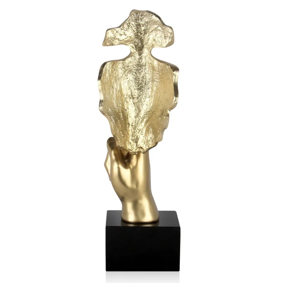 Silent Warrior 48cm Gold Resin Indoor Sculpture