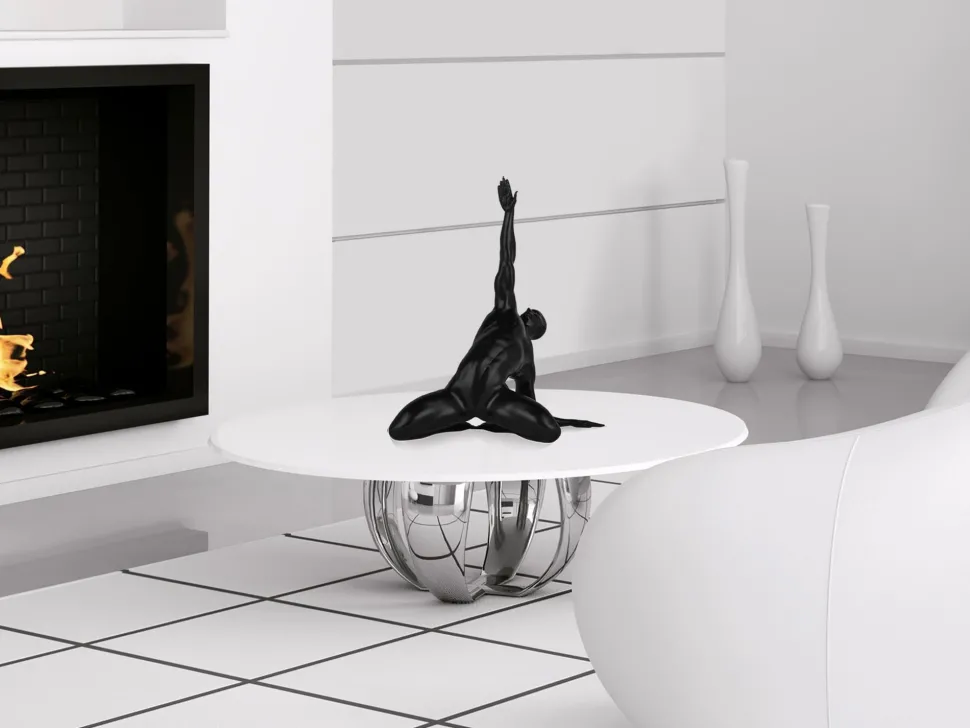 Soul Ascension 41cm Black Resin Indoor Sculpture