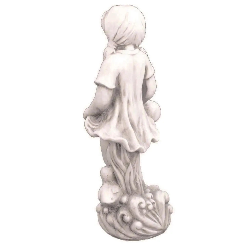 Summer Love Boy & Girl Stone Resin Garden Statues