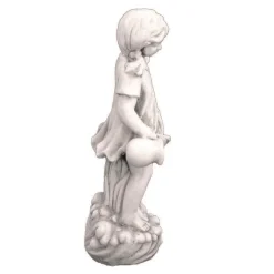 Summer Love Boy & Girl Stone Resin Garden Statues