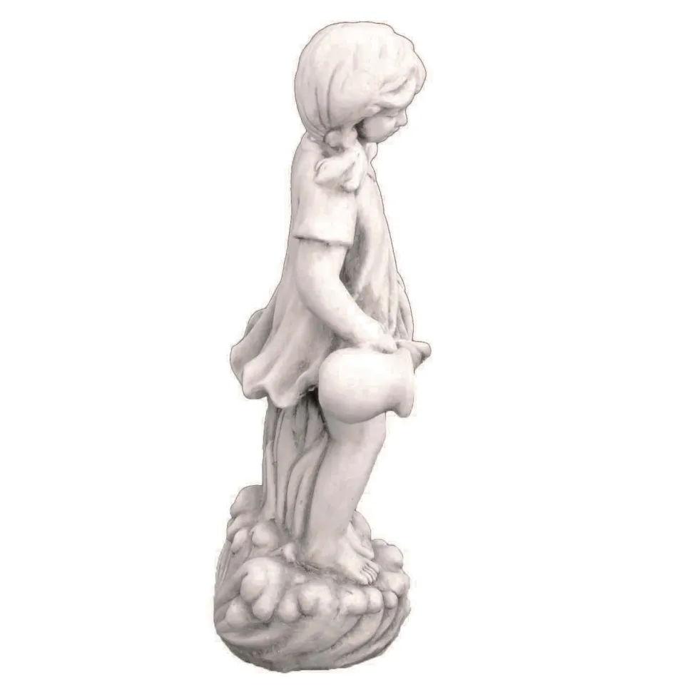 Summer Love Boy & Girl Stone Resin Garden Statues