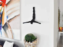 The Diver 55cm Black Resin Wall Sculpture