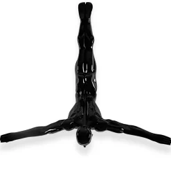The Diver 55cm Black Resin Wall Sculpture