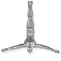 The Diver 55cm Silver Resin Wall Sculpture