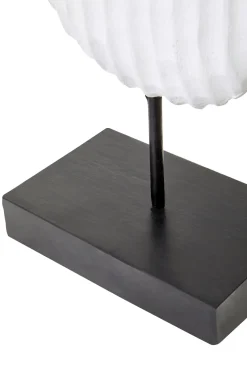 Tic-Tac 60cm Black & White Wood Indoor Sculpture