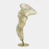 Tornado 152cm Gold Metal Garden Sculpture
