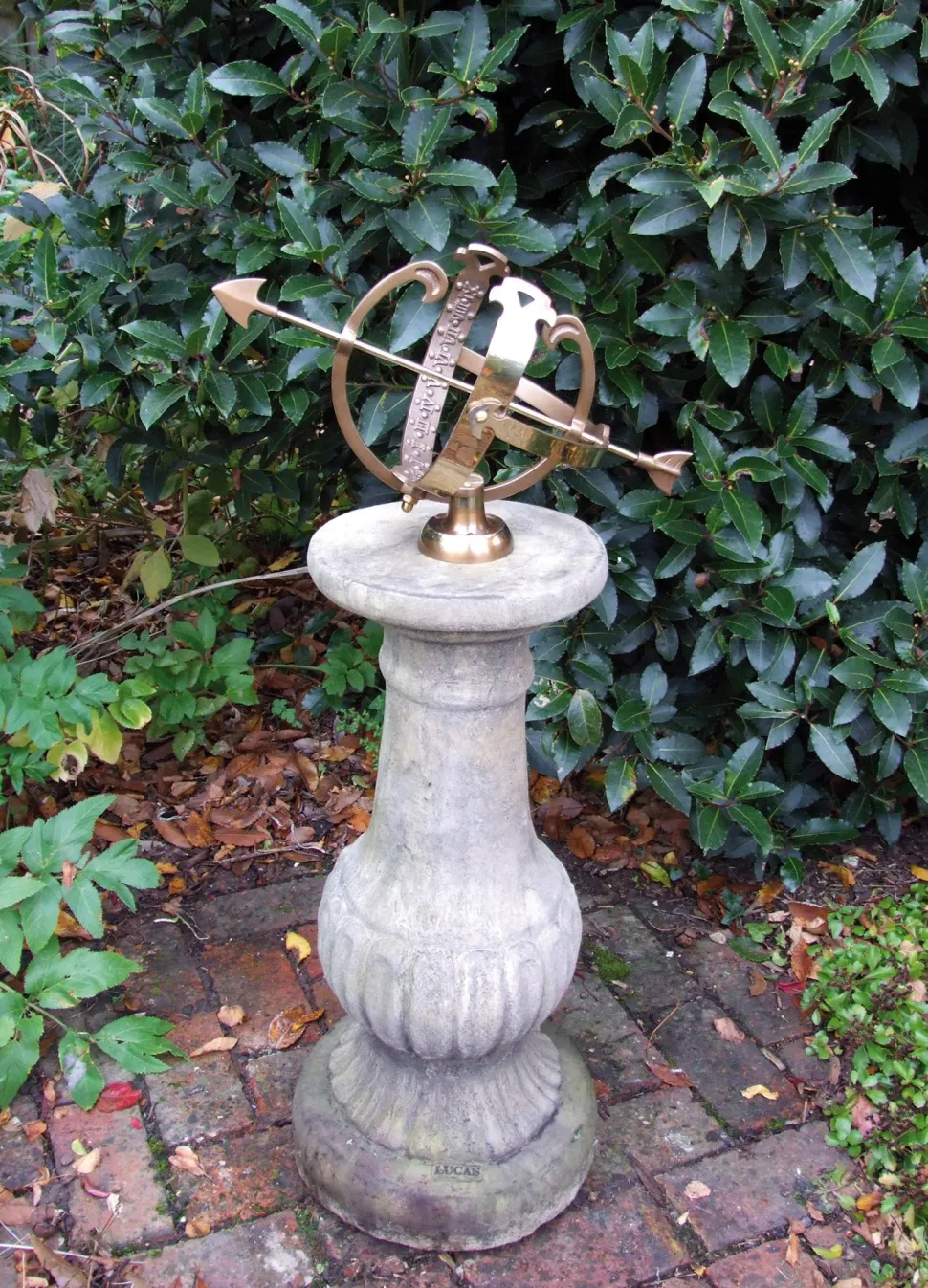 Victorian Armillary Stone Garden Sundial