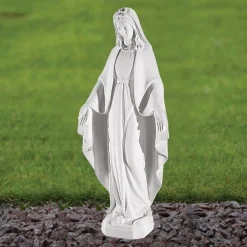 Virgin Mary 52cm Marble Resin Garden Statue