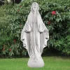 Virgin Mary 117cm Marble Resin Garden Statue