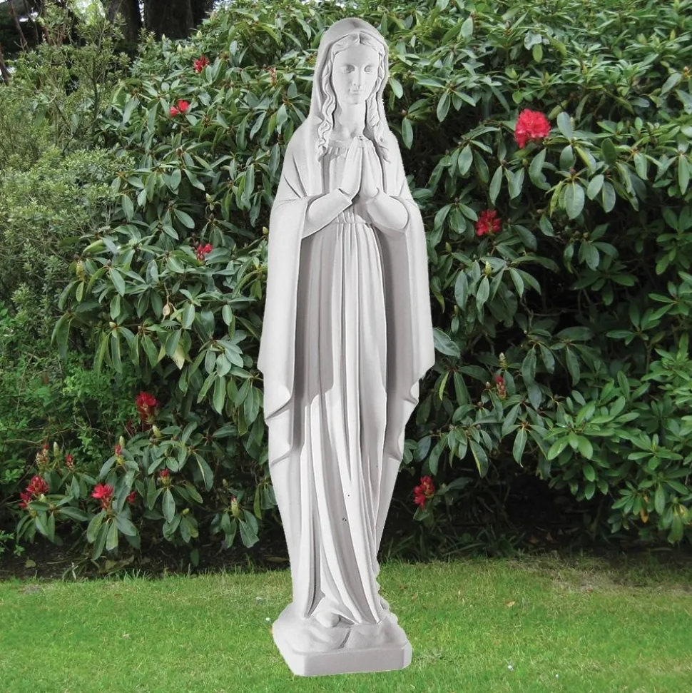 Virgin Mary 78cm Marble Resin Garden Statue
