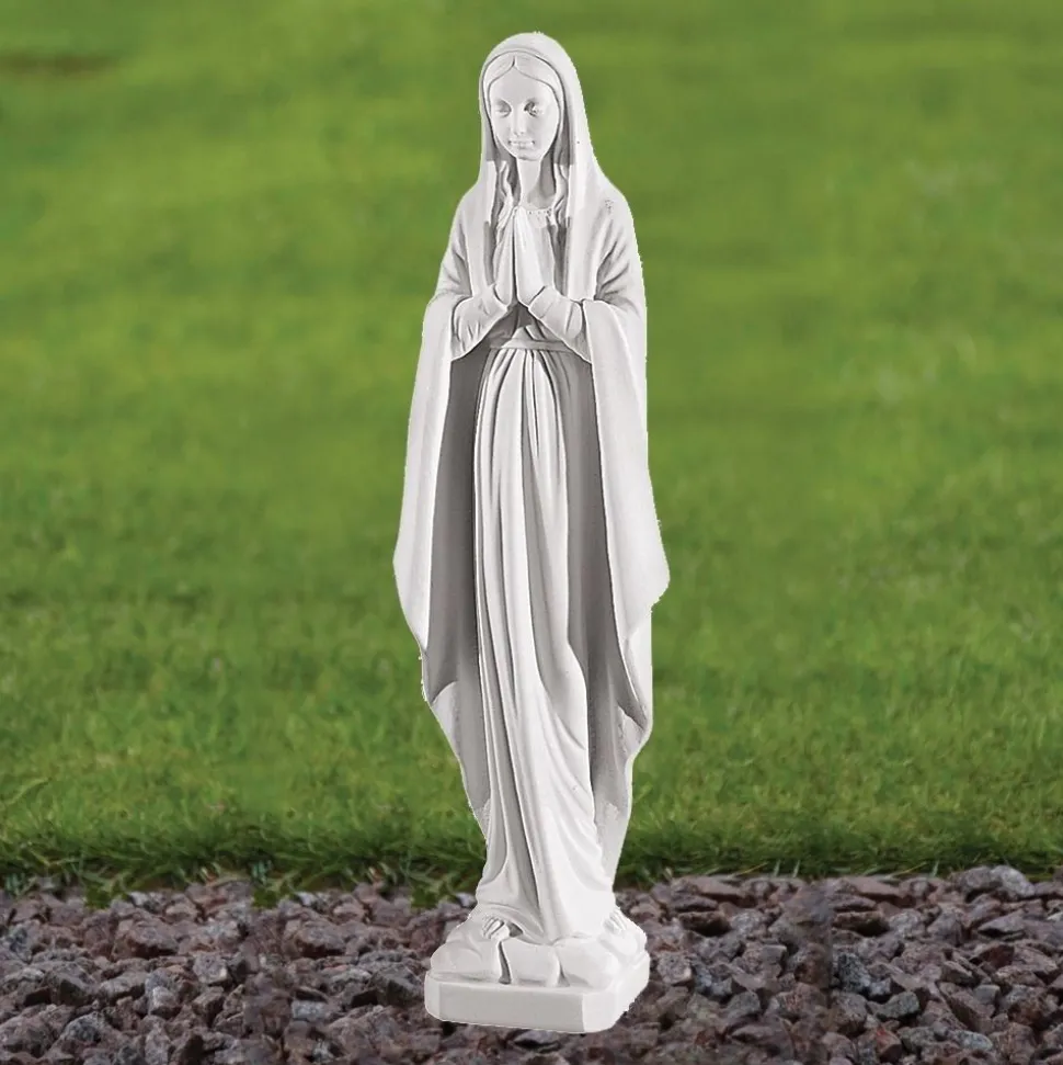 Virgin Mary 49cm Marble Resin Garden Statue