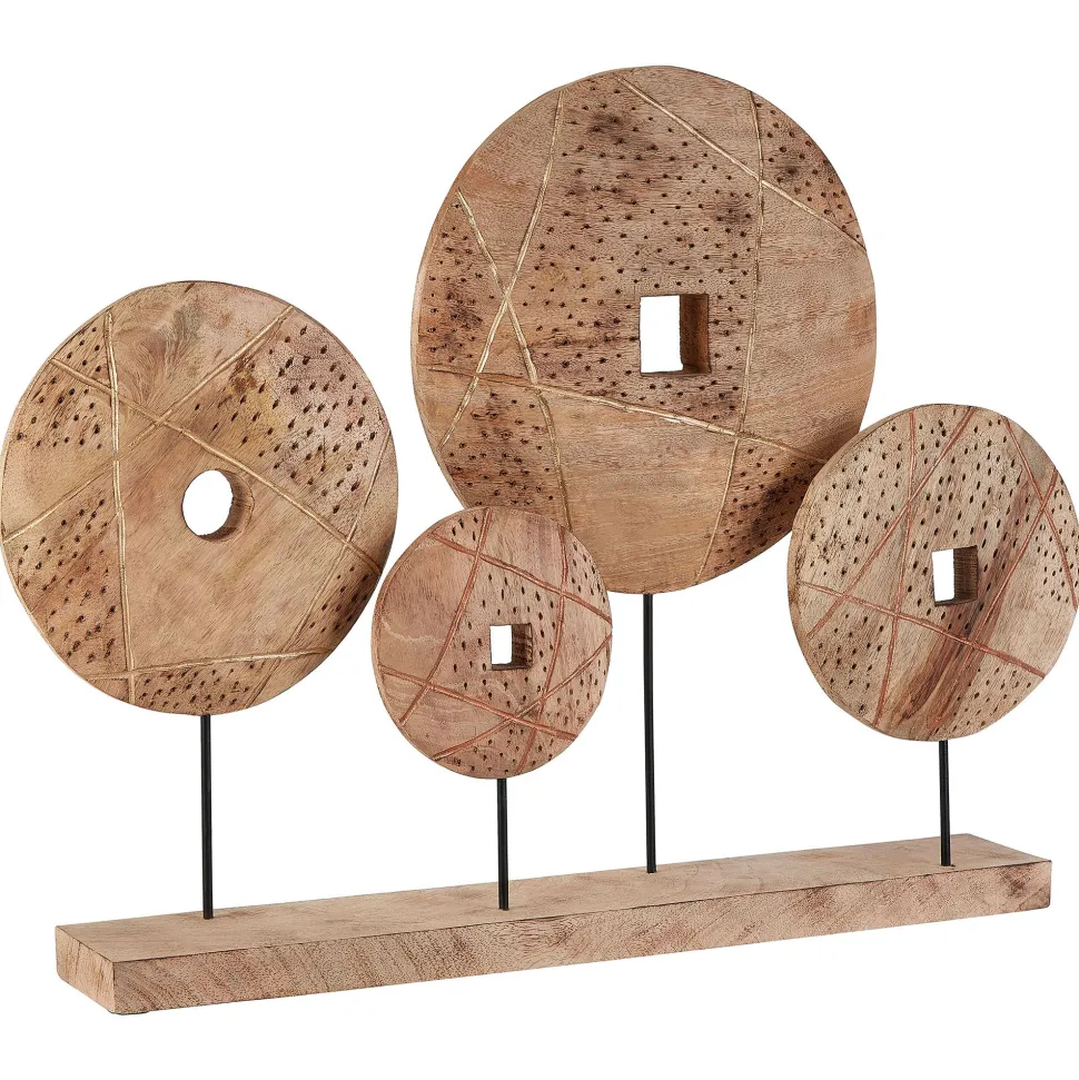 Woodland Disc 52cm Wood Indoor Sculpture